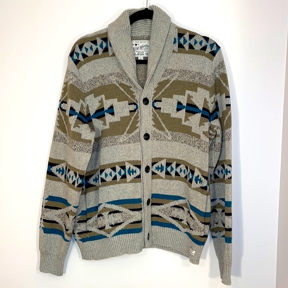 Lucky Men’s Cotton Sweater Size L